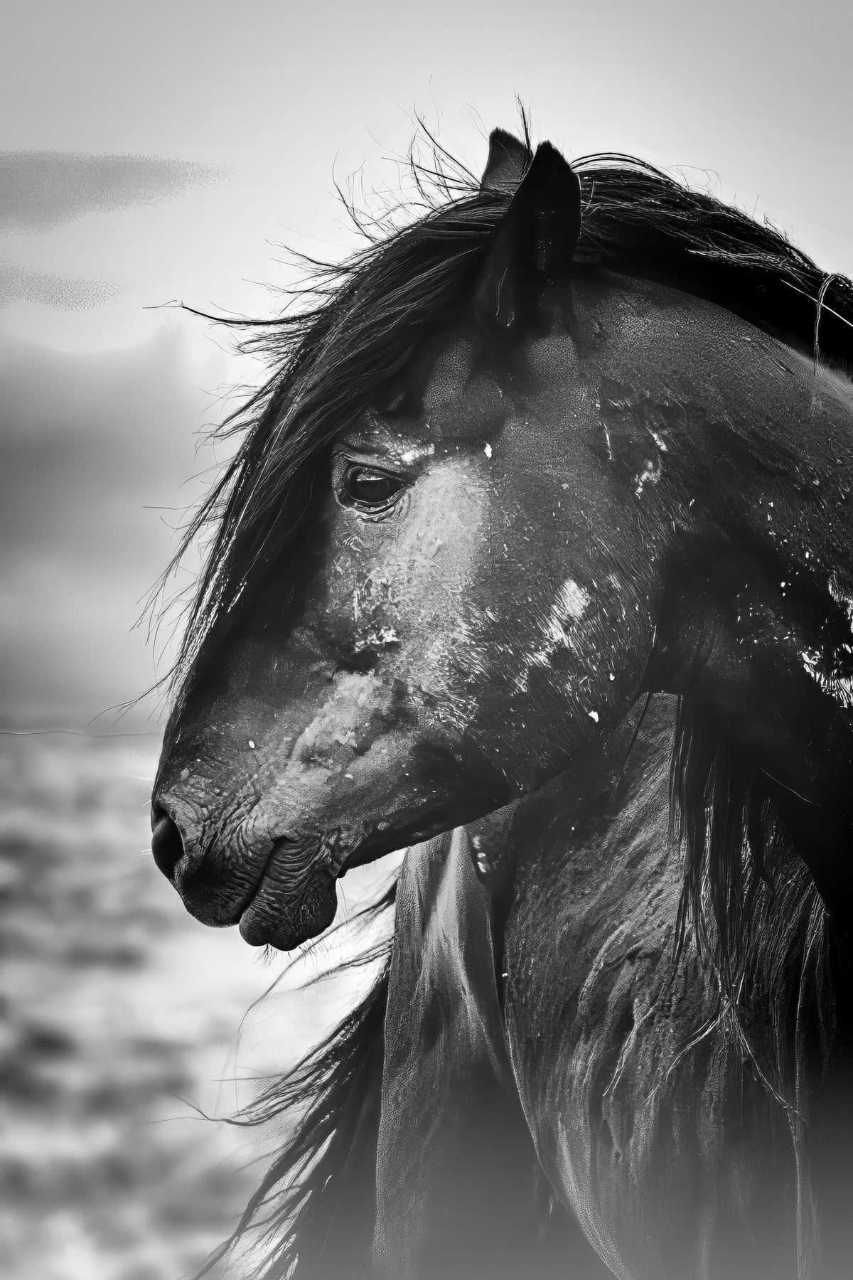 Storm Swept, McCullough Peaks — wild horse photography by Tim West